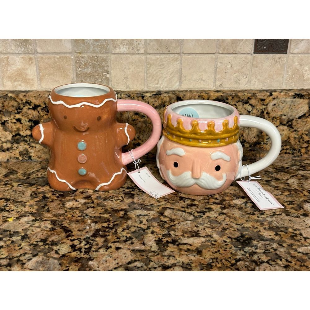 Cupcakes and‎ Cashmere Gingerbread and Nutcracker Mugs 2023